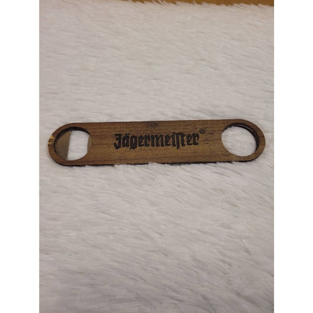 Jagermeister Wood Engraved Bottle Opener